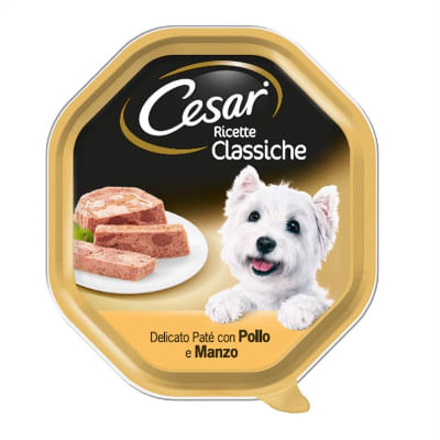 Cesar Ricette Classiche Pollo e Manzo 150gr Alimento umido per Cani