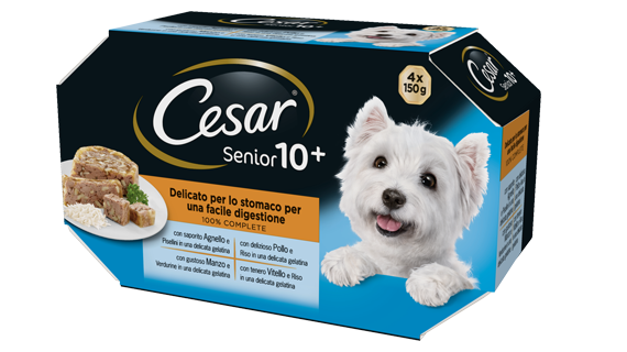 Cesar Senior 10+ 8X150gr Alimento umido per Cani