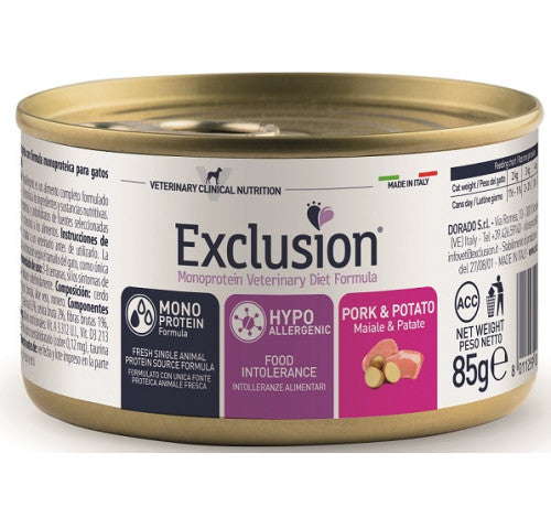 Exclusion Diet Hypoallergenic Maiale e Patata 85gr
