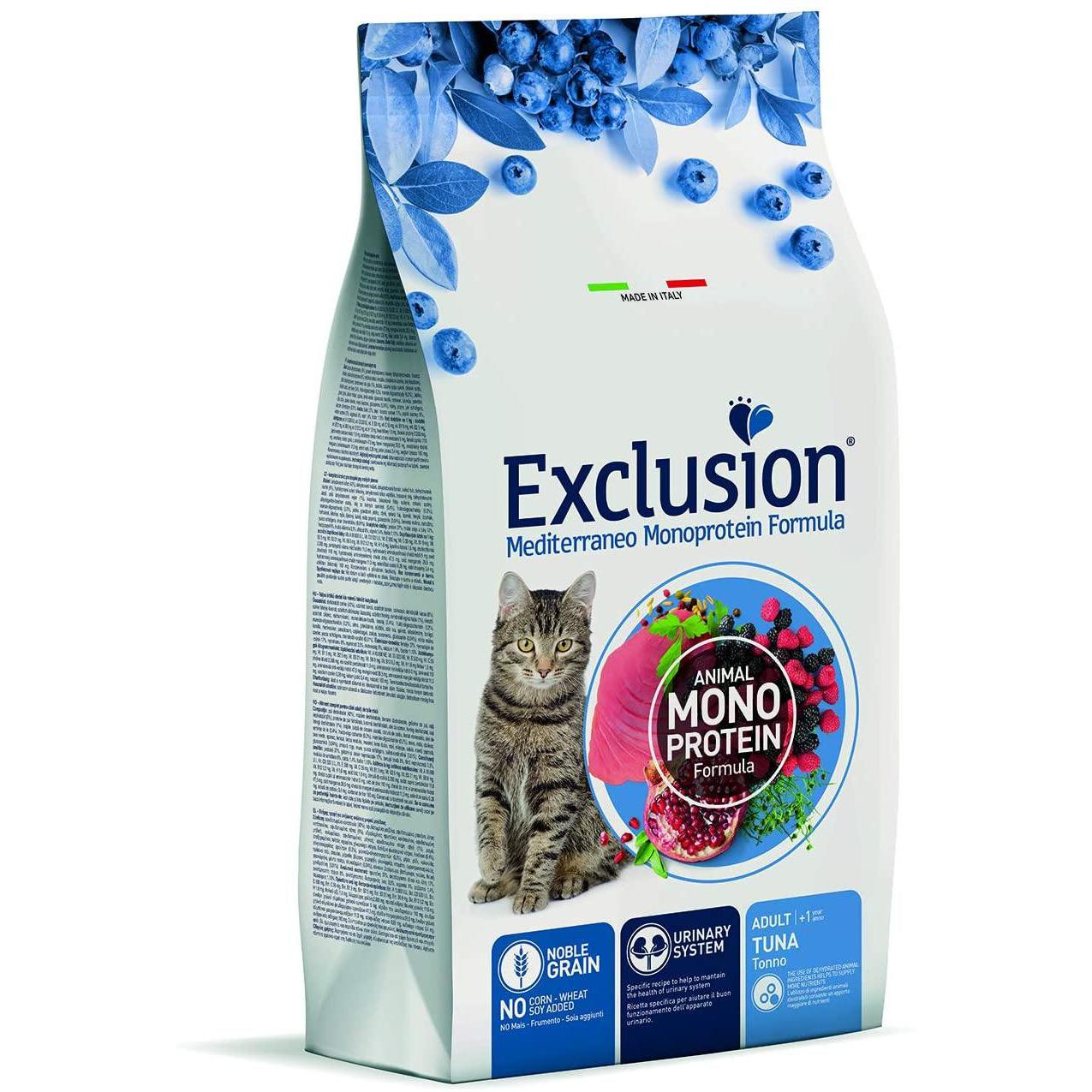 Exclusion Mediterraneo Tonno 1,5kg - Crocchette Gatto Monoproteiche