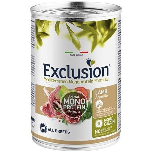 Exclusion Mediterraneo Adult Agnello 400gr