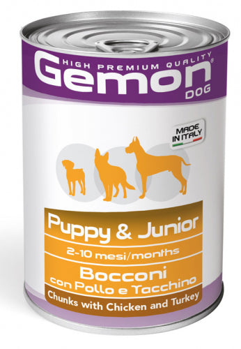 Gemon Junior Bocconi con Pollo e Tacchino 415gr