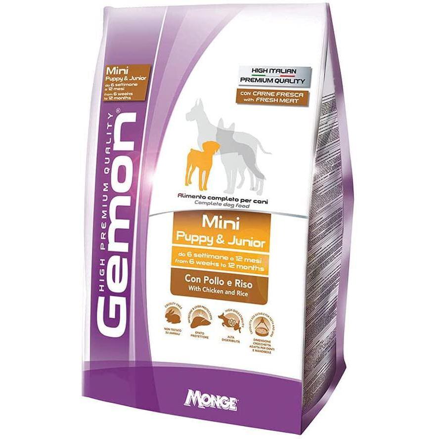 Gemon Puppy e Junior Mini Pollo e Riso 1kg