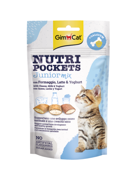 GimCat Nutri Pockets Junior Mix Snack Kitten 60 Gr