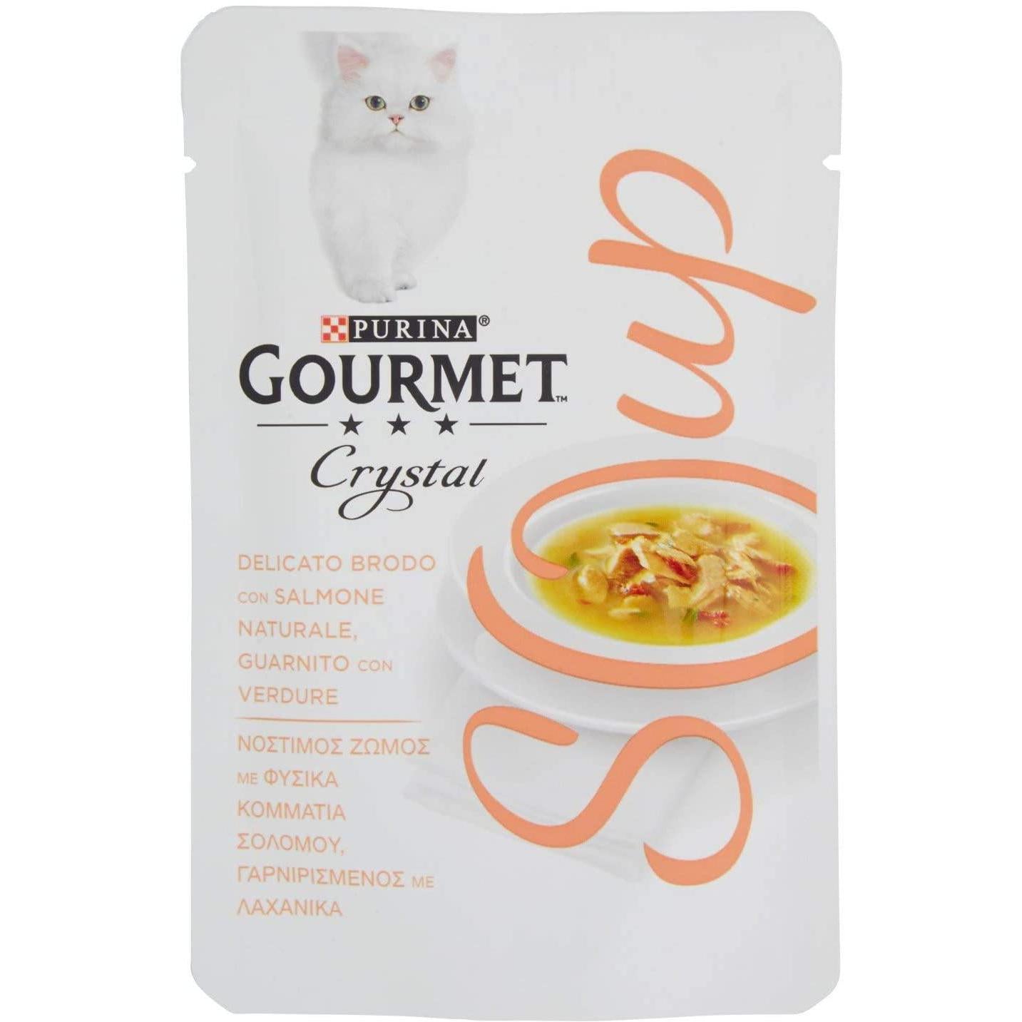 Gourmet Soup con Filetti di Salmone Naturale e Verdure 40gr