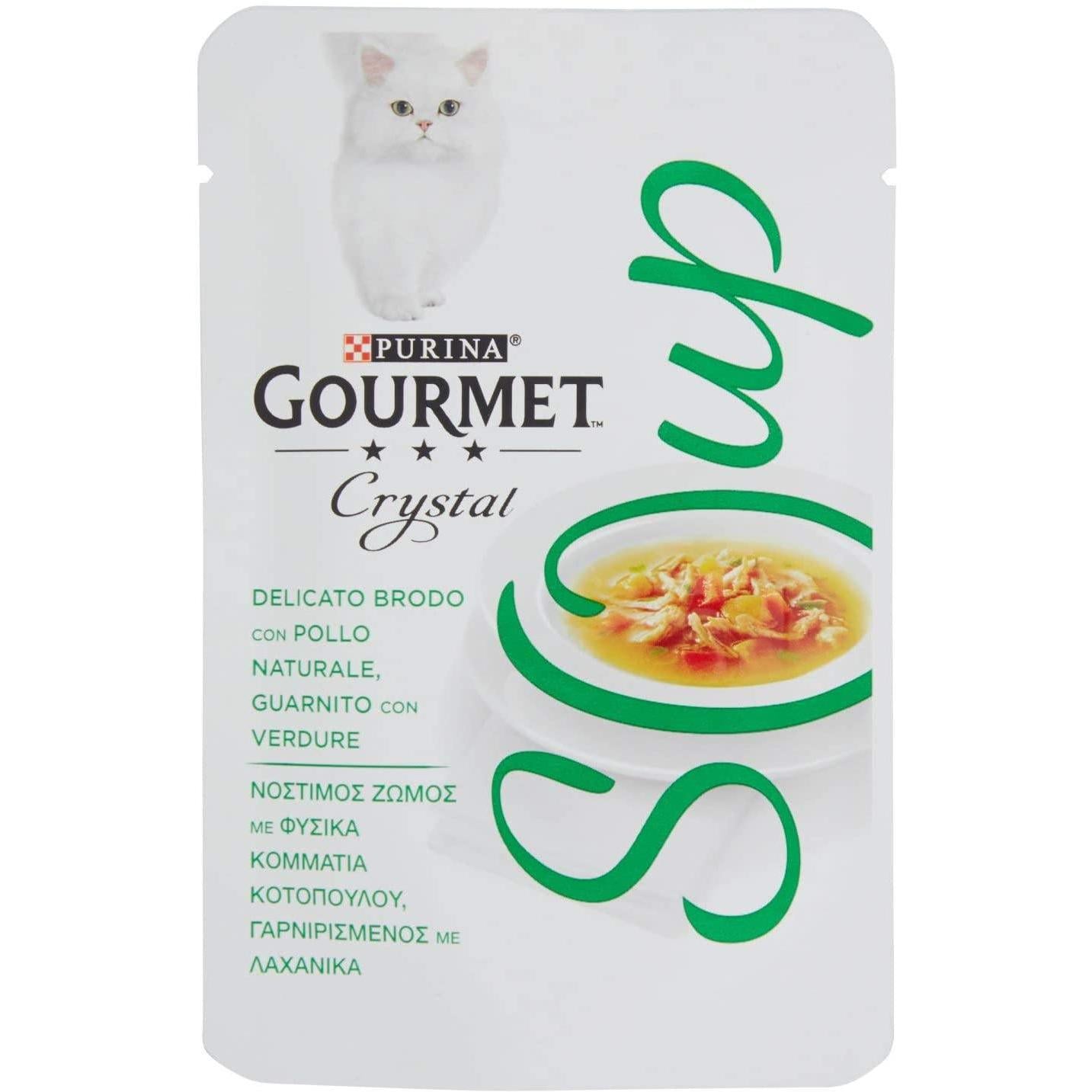 Nestle' Purina - Gourmet Soup con Fiocchi di Pollo Naturale e Gustose Verdure 1 Bustina 40,00 gr