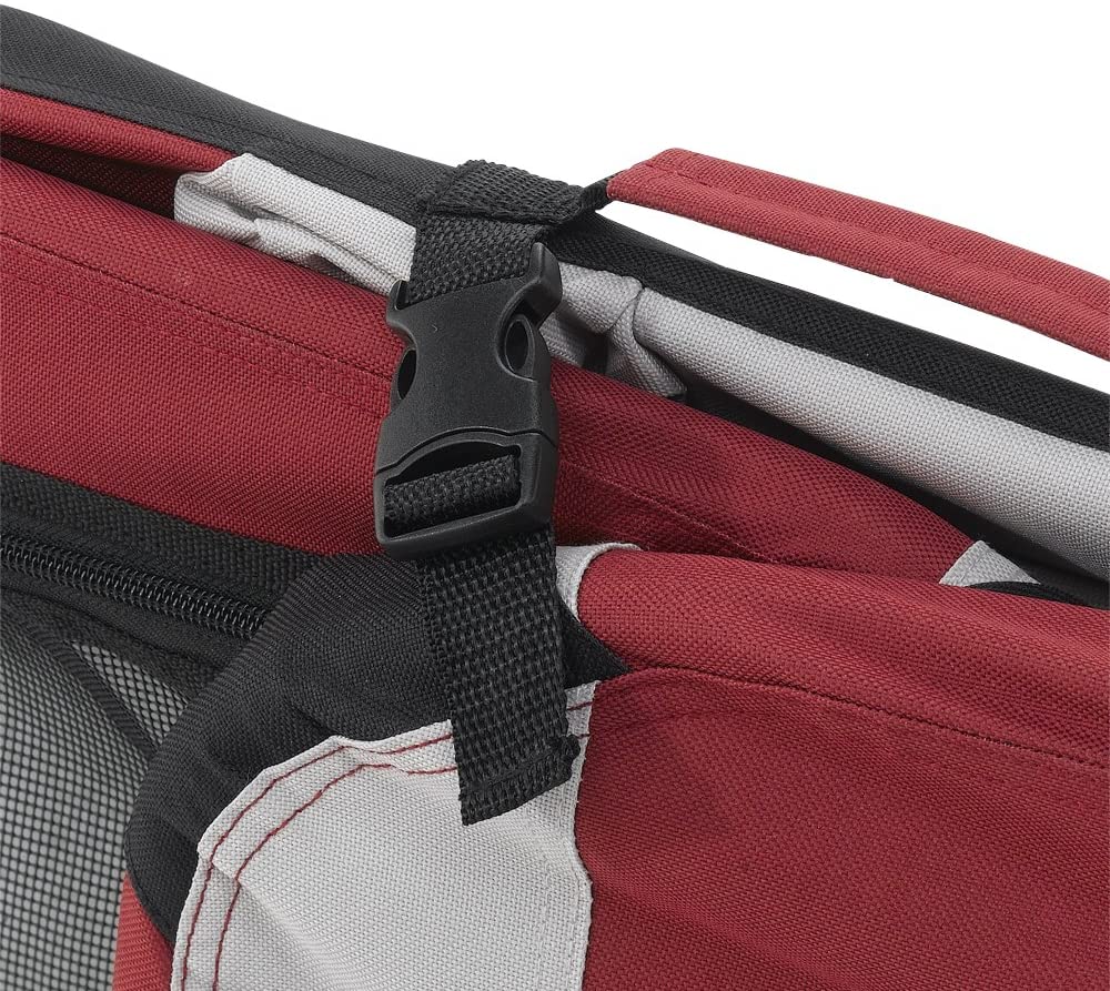 Holiday 2 Ferplast Cuccia Portatile Per Cani Holiday 2 Trasportino Ripiegabile Cani Taglia Piccola Bordeaux  49 X 34 X H 34 Cm