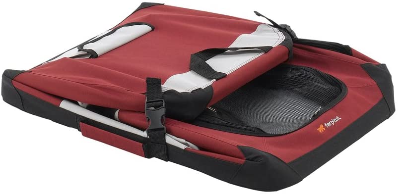 Holiday 2 Ferplast Cuccia Portatile Per Cani Holiday 2 Trasportino Ripiegabile Cani Taglia Piccola Bordeaux  49 X 34 X H 34 Cm
