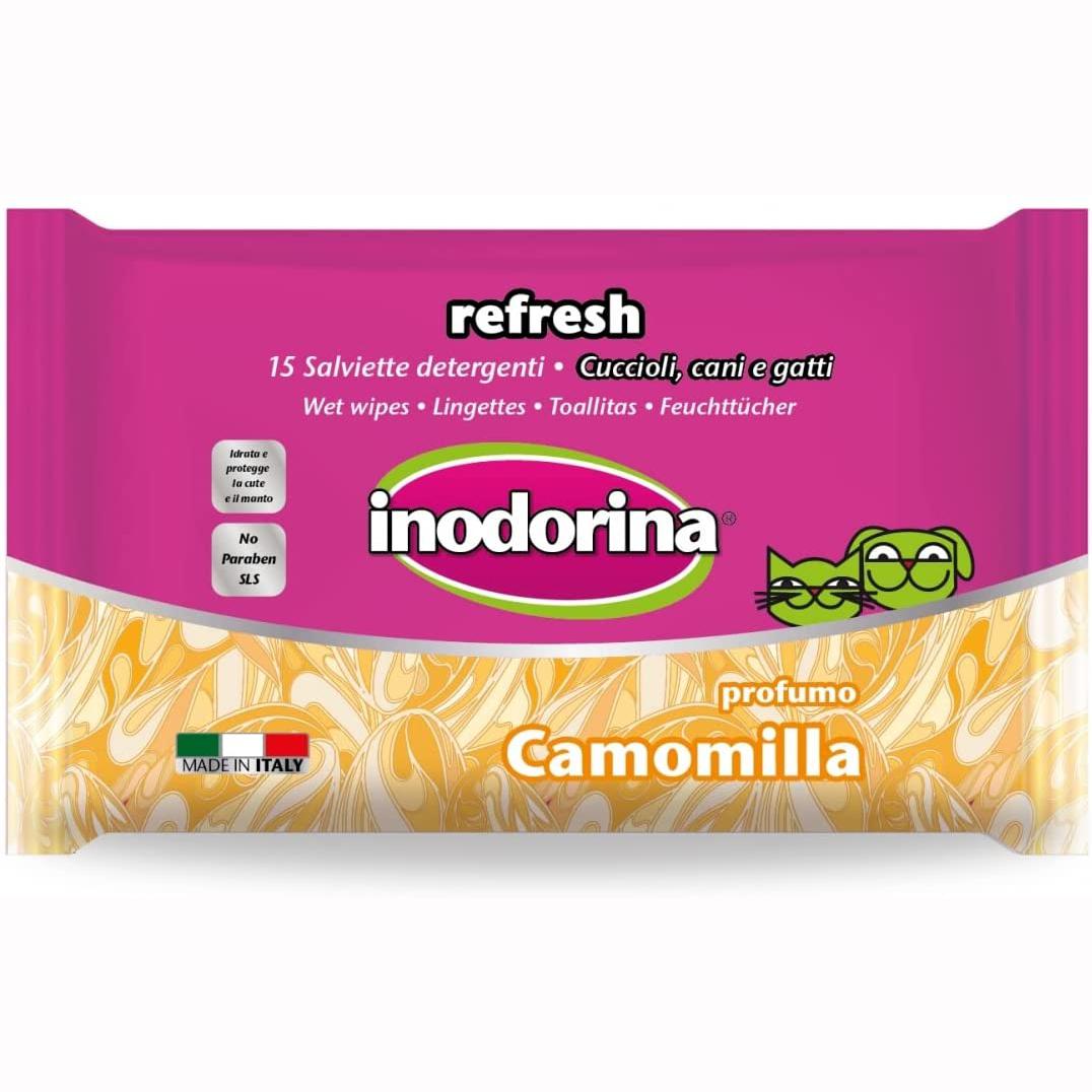 Inodorina Refresh Salviette Camomilla 15 Pz