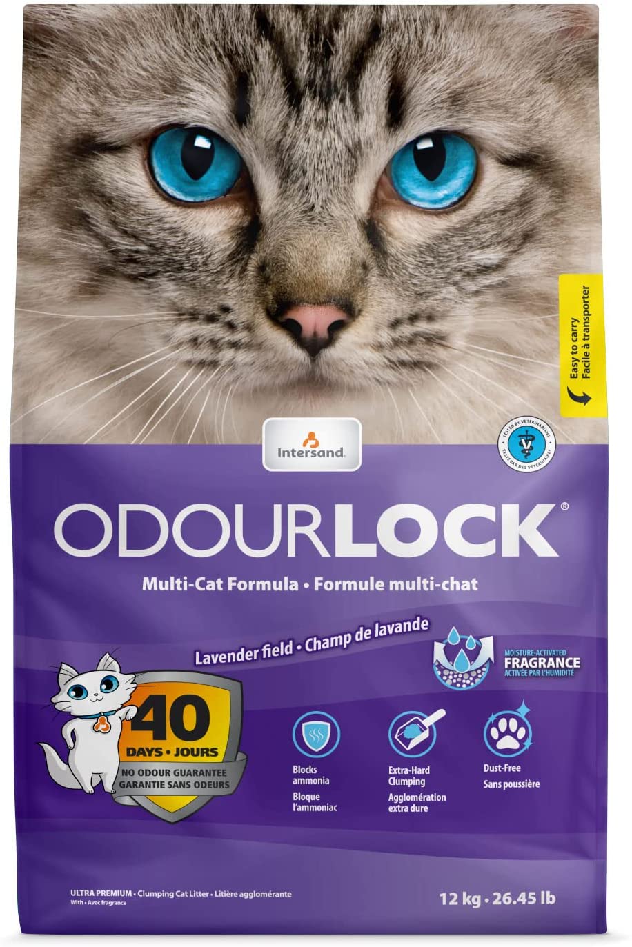 Intersand - Lettiera OdourLock per gatti, 12 kg