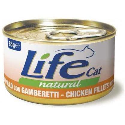 Life Cat Natural (Filetti di Pollo con Gamberetti) 85 g