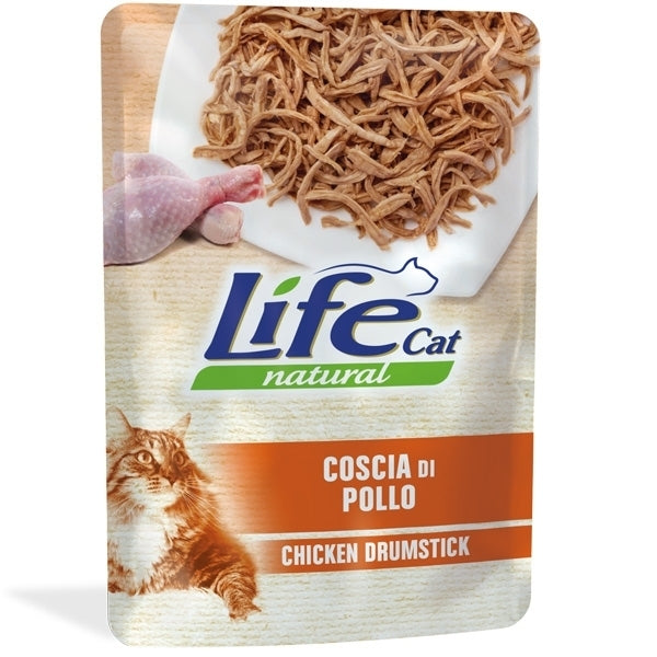 Life Pet Care - Life Cat Natural Adult Coscia di Pollo 1 Bustina 70,00 gr