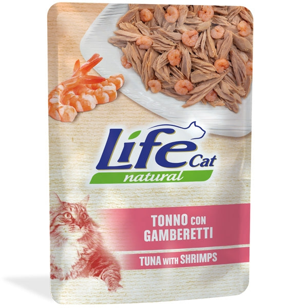 Life Cat Tonno con Gamberetti Busta 70gr