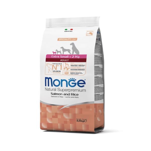 Monge Natural Superpremium Extra Small Adult Salmone 2,5kg