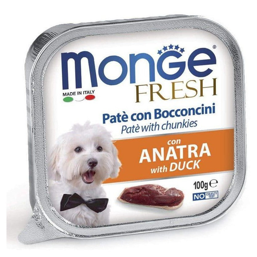Monge Fresh Anatra 100gr Alimento umido per Cani