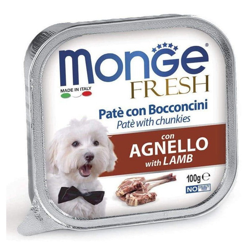 Monge Fresh Agnello 100gr Alimento umido per Cani