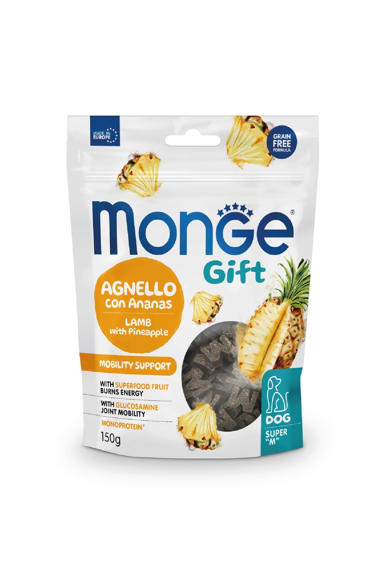 Monge Gift Mobility Support Agnello e Ananas 150gr Snack per Cani
