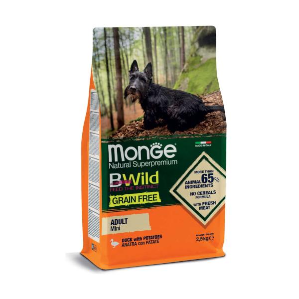 Monge Grain Free Anatra con Patate Mini Adult Format 2,5 Kg