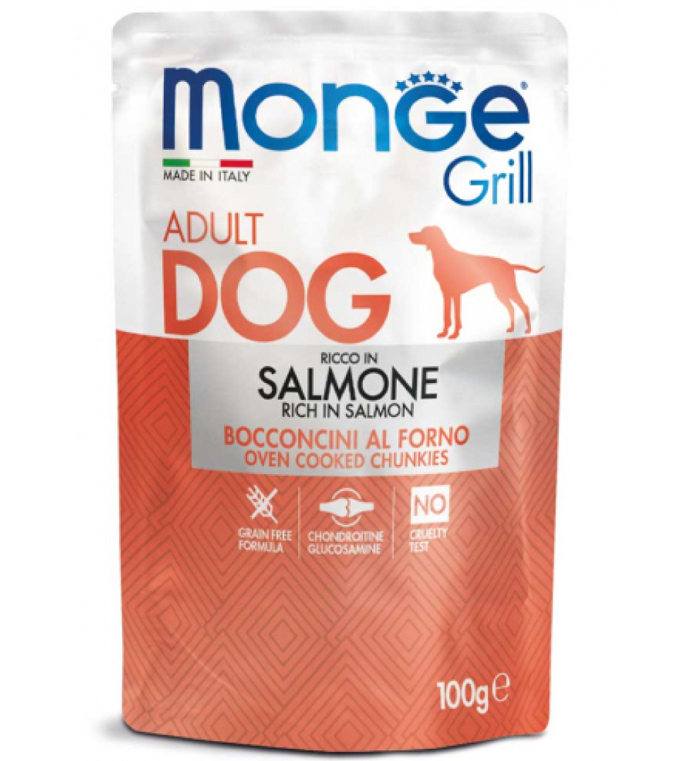 Monge Grill Salmone 100gr Alimento umido per Cani