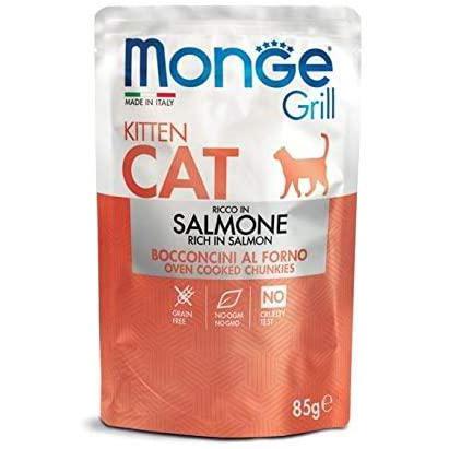 Monge Grill Kitten Salmone 85gr Alimento umido per Gatti