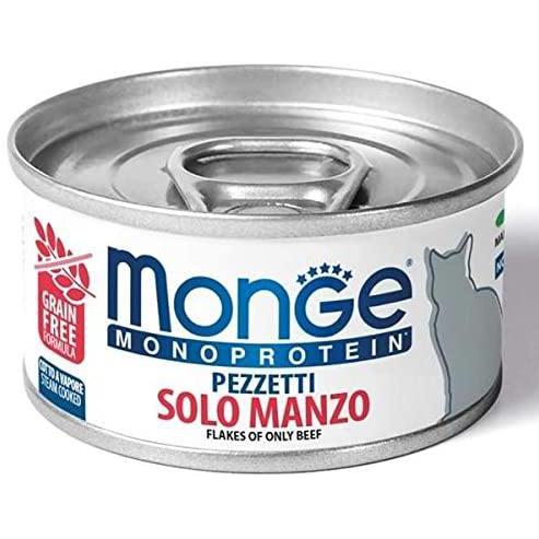 Monge Monoprotein Manzo 80gr Alimento umido per Gatti