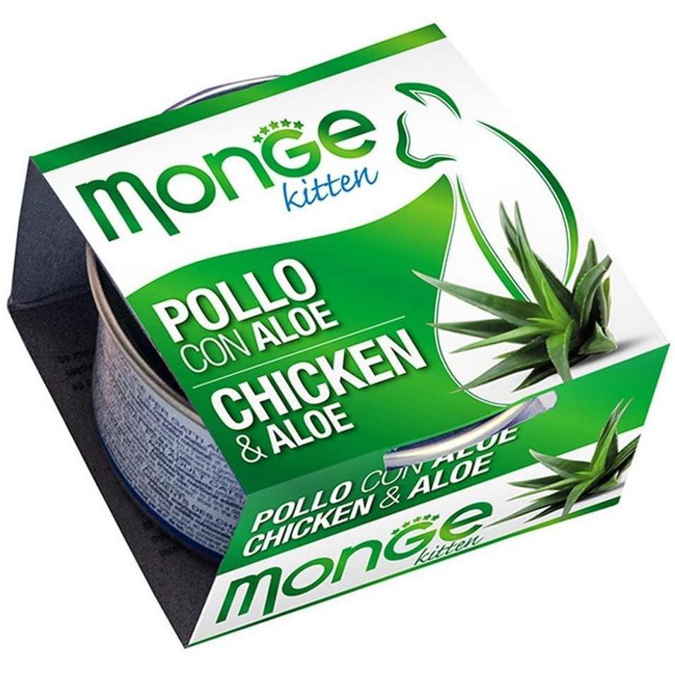 Monge Natural Fruits Kitten con Pollo e Aloe 80gr Alimento umido per Gatti