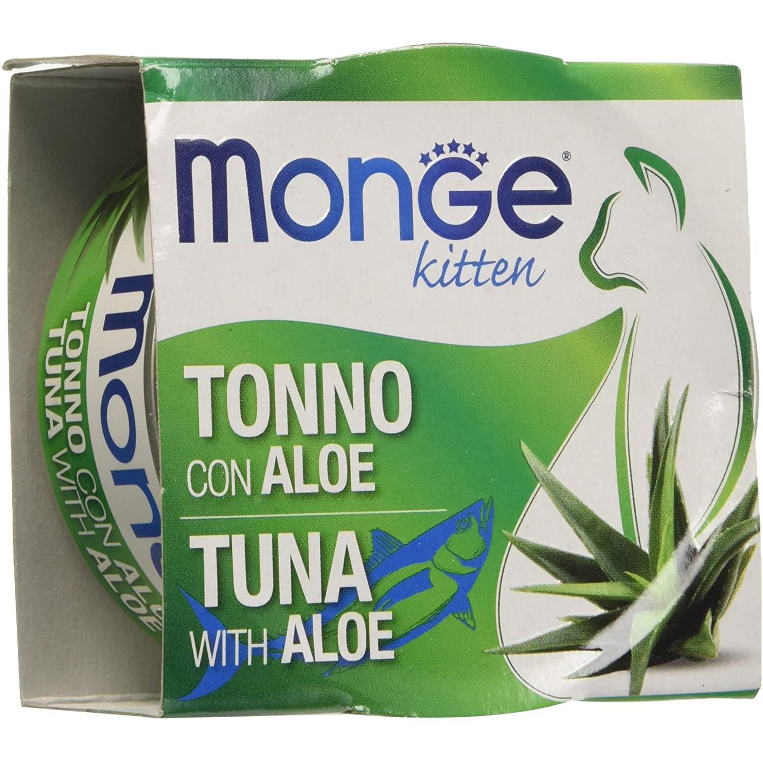 Monge Kitten Tonno e Aloe 80gr - Alimento umido per Gatti