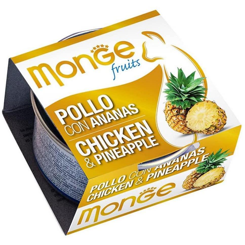 Monge Natural Fruits Pollo con Ananas 80gr Alimento umido per Gatti