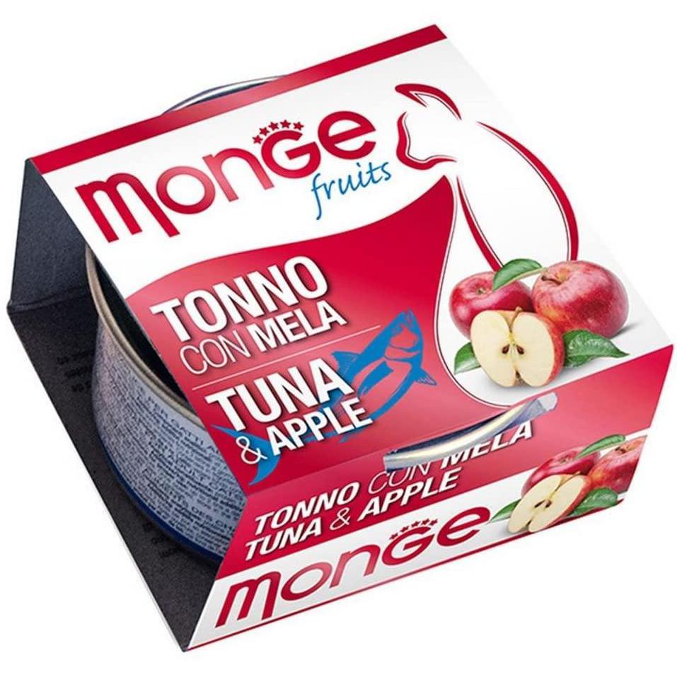 Monge Natural Fruits Tonno con Mela 80gr Alimento umido per Gatti