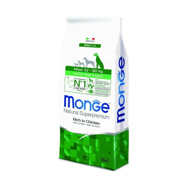 Monge Pollo kg 12 Puppy Junior Maxi