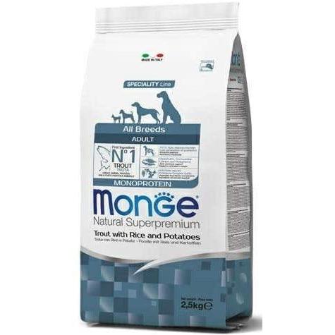 Monge Natural Superpremium Adult Trota Riso e Patate 2,5kg