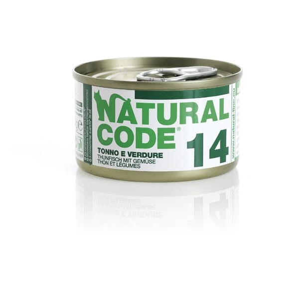 Natural Code 14 Tonno e Verdure Umido Gatto 85 Gr