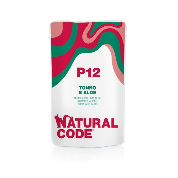 Natural Code P12 Tonno e Aloe Umido Gatto 70 Gr