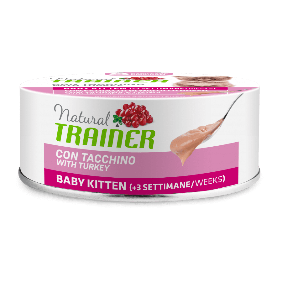 Natural Trainer Baby Kitten con tacchino 80g