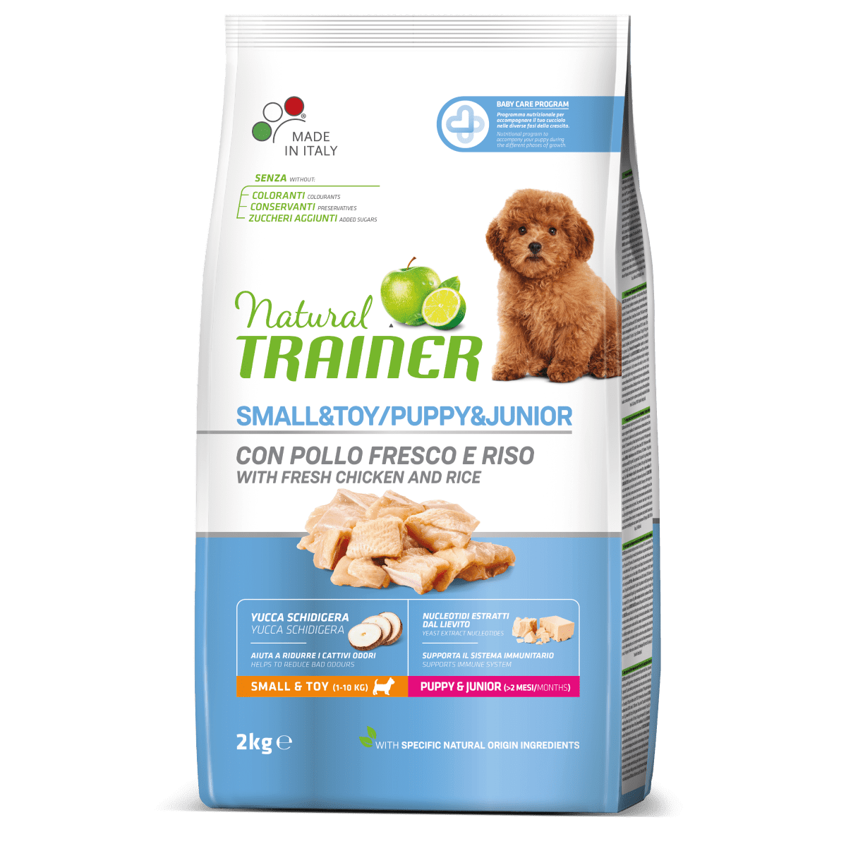 Natural Trainer Puppy & Junior Mini con pollo 2 Kg