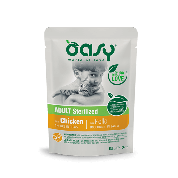 Oasy Bocconcini in Salsa Pollo 85gr Sterilizzati