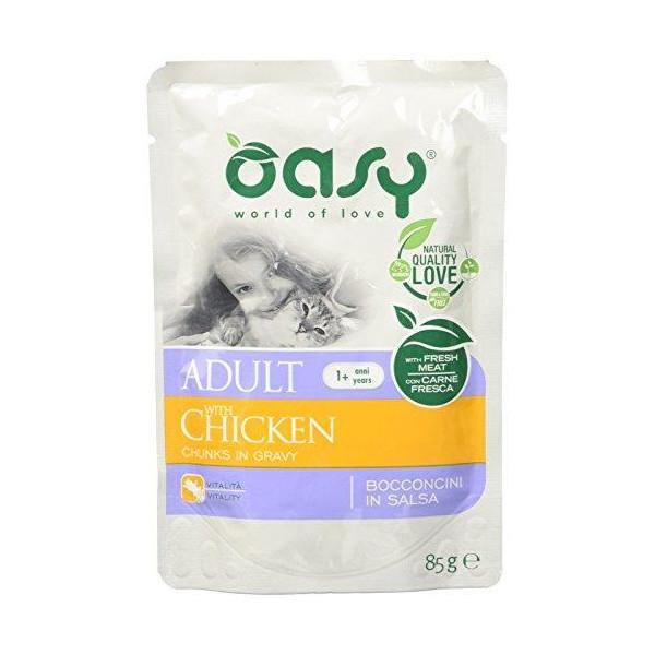 Oasy Bocconcini Adult Pollo Umido Gatto 85 Gr
