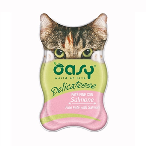 Oasy Delicatesse Patè Salmone Umido Gatto 85 Gr