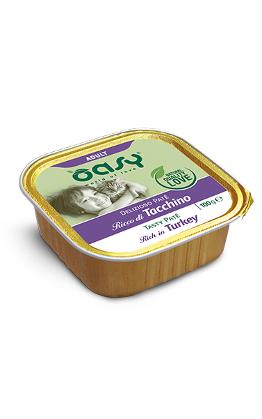 Oasy Delizioso Paté Adult Tacchino Umido Gatto 100 Gr