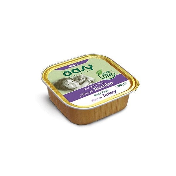 Oasy Delizioso Paté Adult Tacchino Umido Gatto 100 Gr