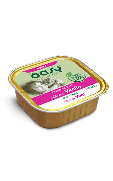 Oasy Delizioso Paté Adult Vitello Umido Gatto 100 Gr