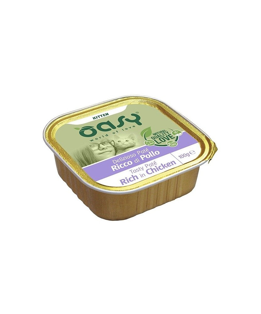 Oasy Delizioso Paté Pollo Umido Kitten 100 Gr