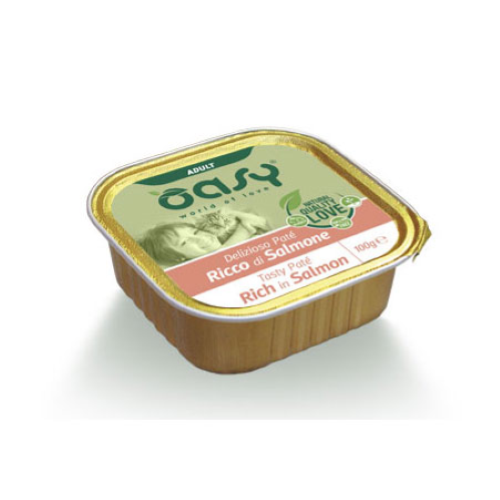 Oasy Delizioso Patè Salmone Umido Gatto 100 Gr