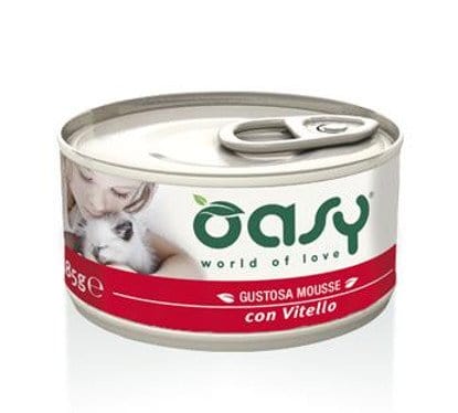 Oasy Gustosa Mousse Vitello Umido Gatto 85 Gr