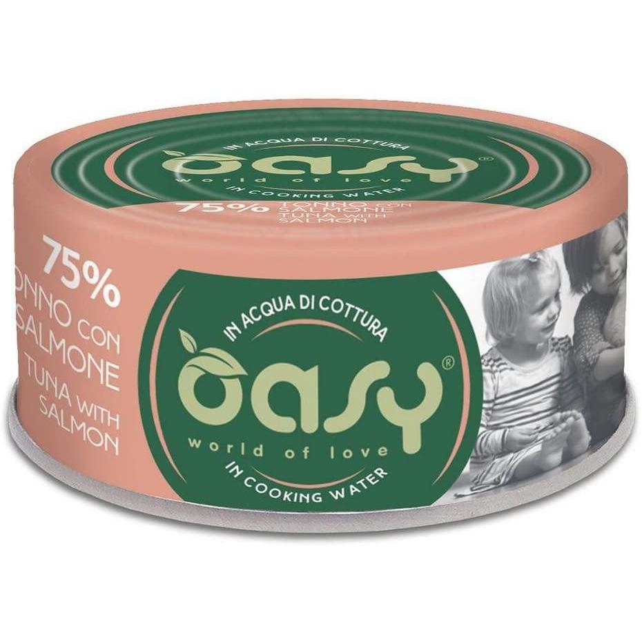 Oasy More Love Tonno con Salmone Umido Gatto 70 Gr