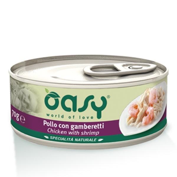 Oasy Specialità Naturale Pollo con Gamberetti 70 Gr