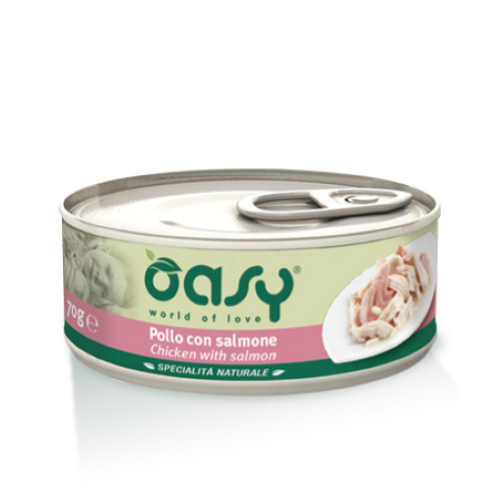 Oasy Specialità Naturale Pollo con Salmone 70gr