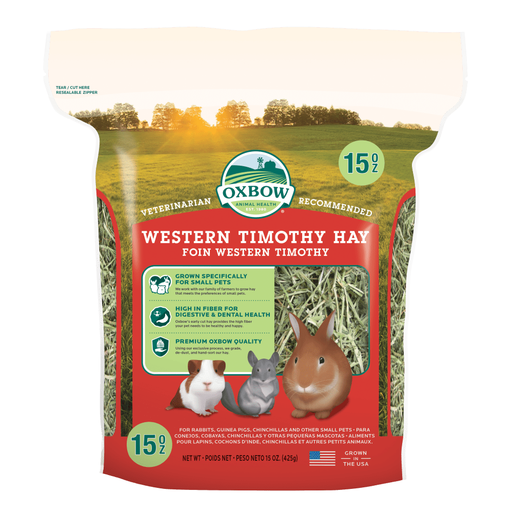 Oxbow Fieno di Fleolo Western Timothy Hay 425gr Per Conigli Cavie e Chinchillà