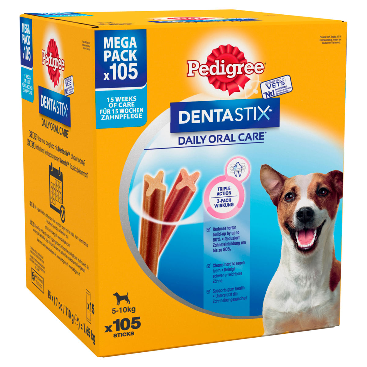 Pedigree Dentastick Snack per Cani Small 105 Pz