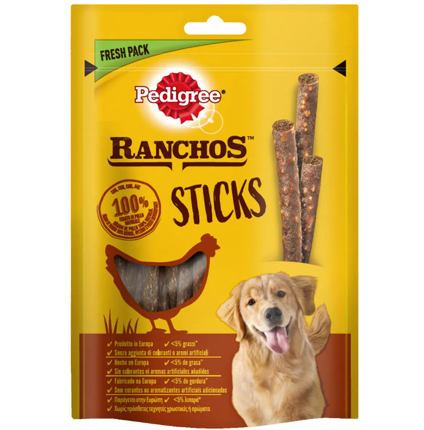 Pedigree Ranchos Stick Pollo 60G